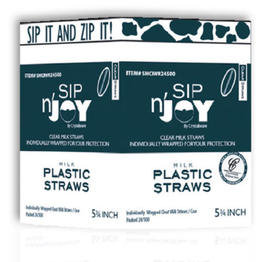 Plastic Straws individually wrapped