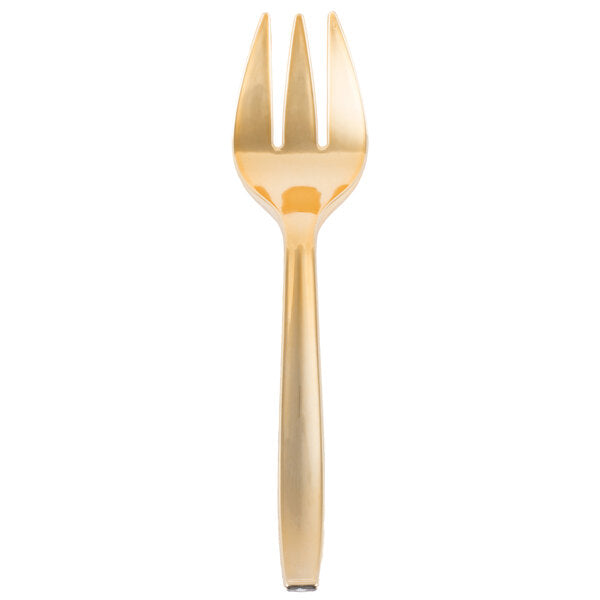 Fineline 9" Gold Look Heavy Weight Serving Fork - 60/Case