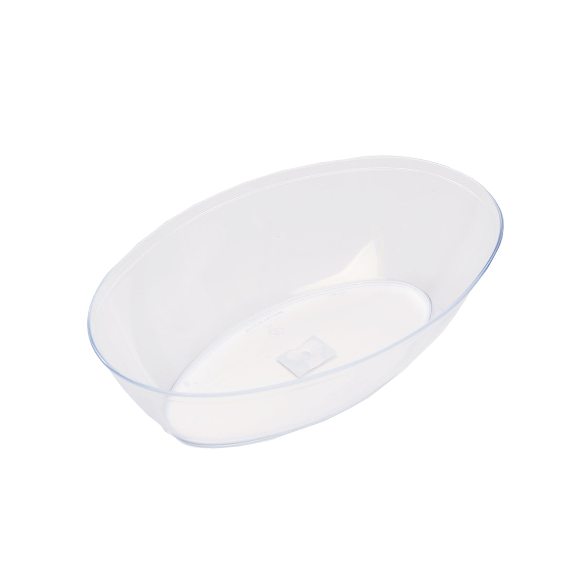 32 oz. Oval Luau Bowl, Clear — Case of 50 (Item EMI-205.CL)