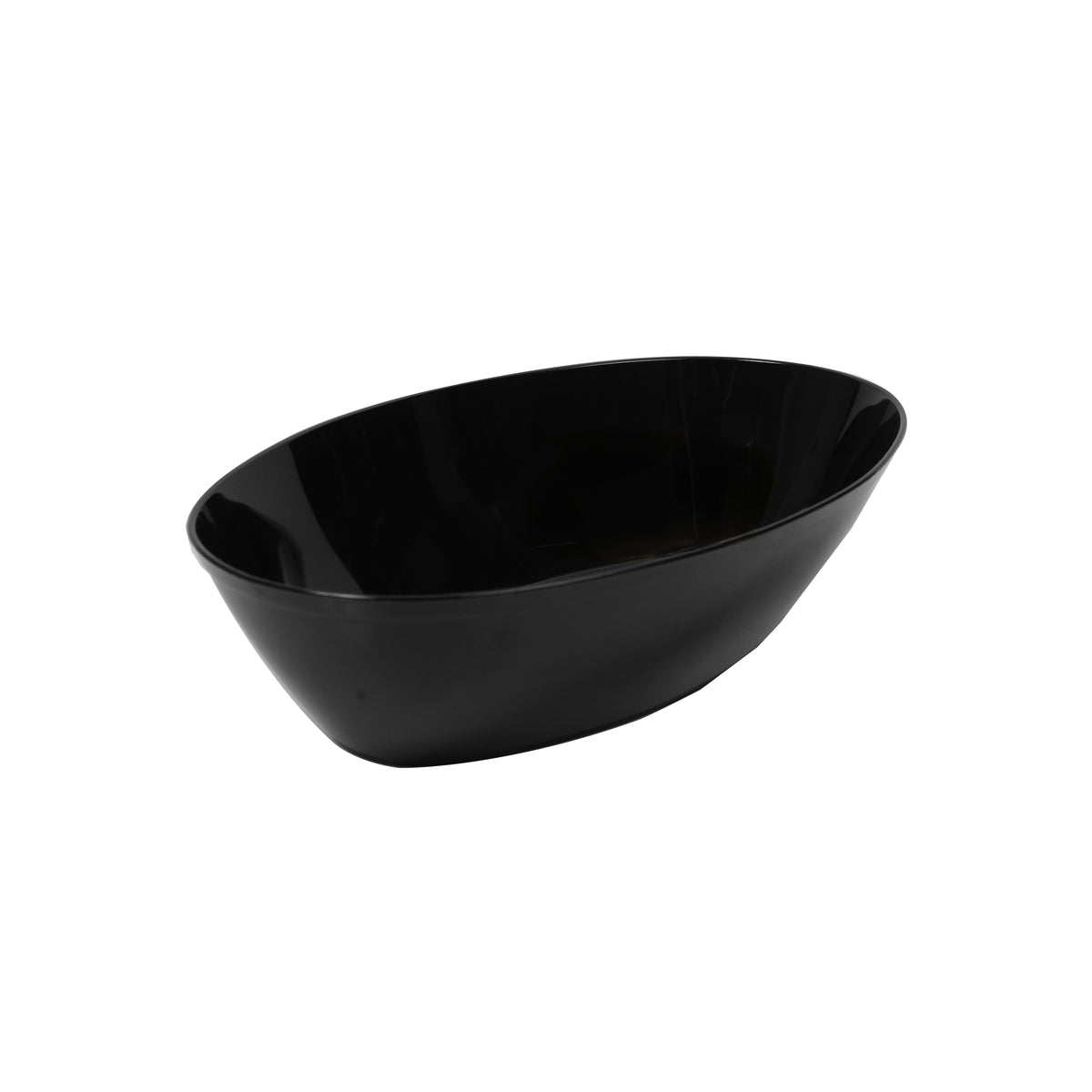 32 oz. Oval Luau Bowl, Black — Case of 50 (Item EMI-205.BK)