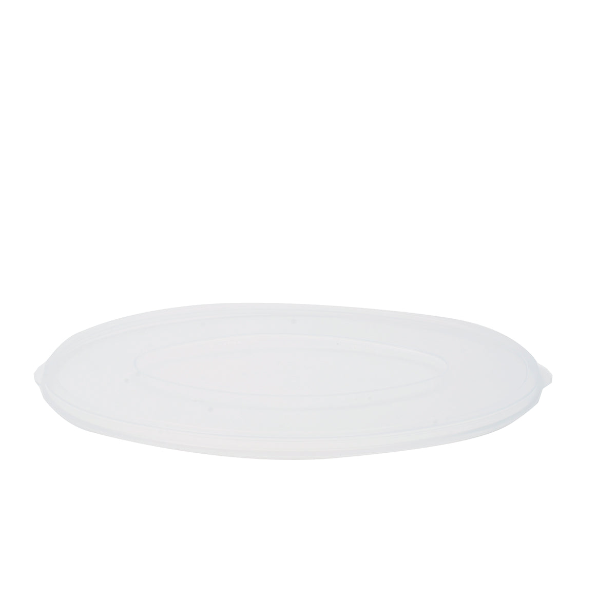 64 oz. Oval Luau Bowl Lid, PP, Clear — Case of 50 (Item EMI-112L)