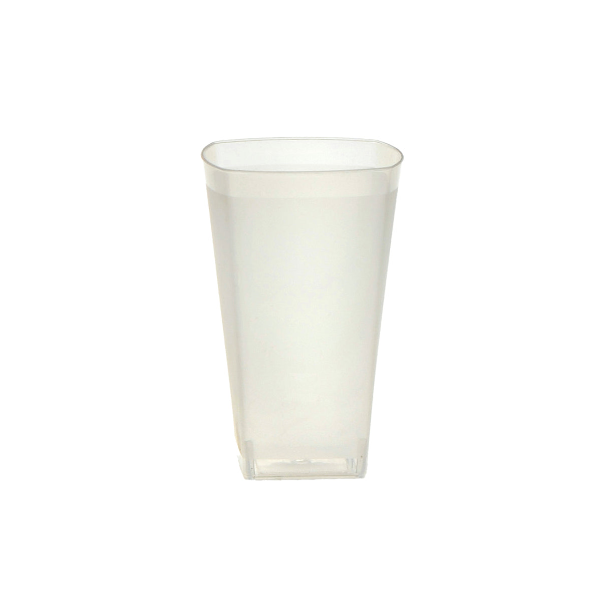 10 oz. Frosted Square Tumbler, Clear — Case of 500 (Item EMI-MST10.CL)