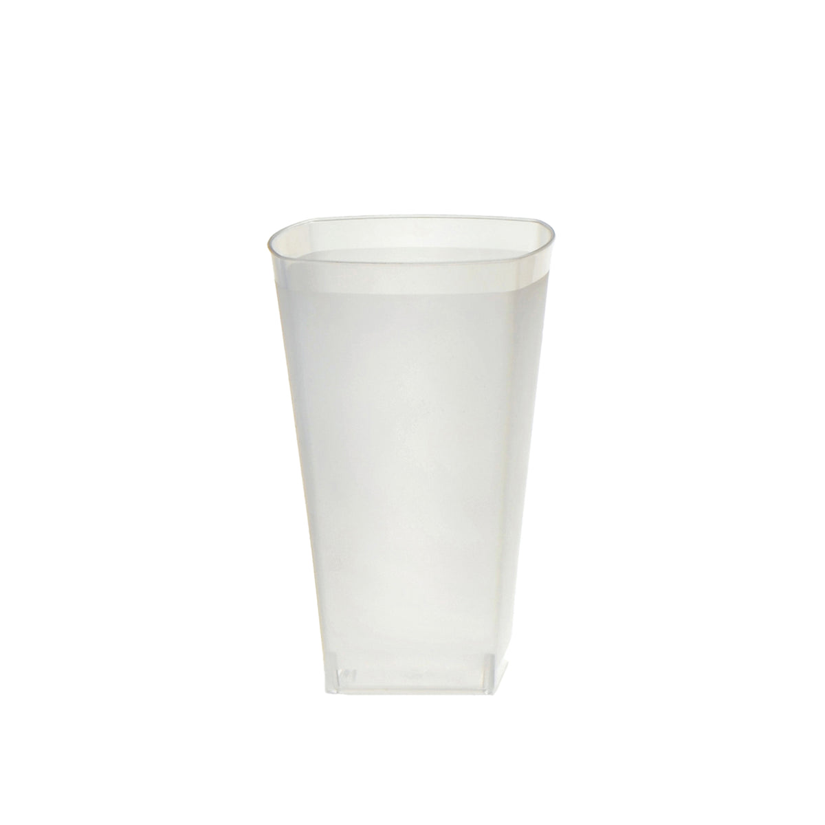 16 oz. Frosted Square Tumbler, Clear — Case of 500 (Item EMI-MST16.CL)