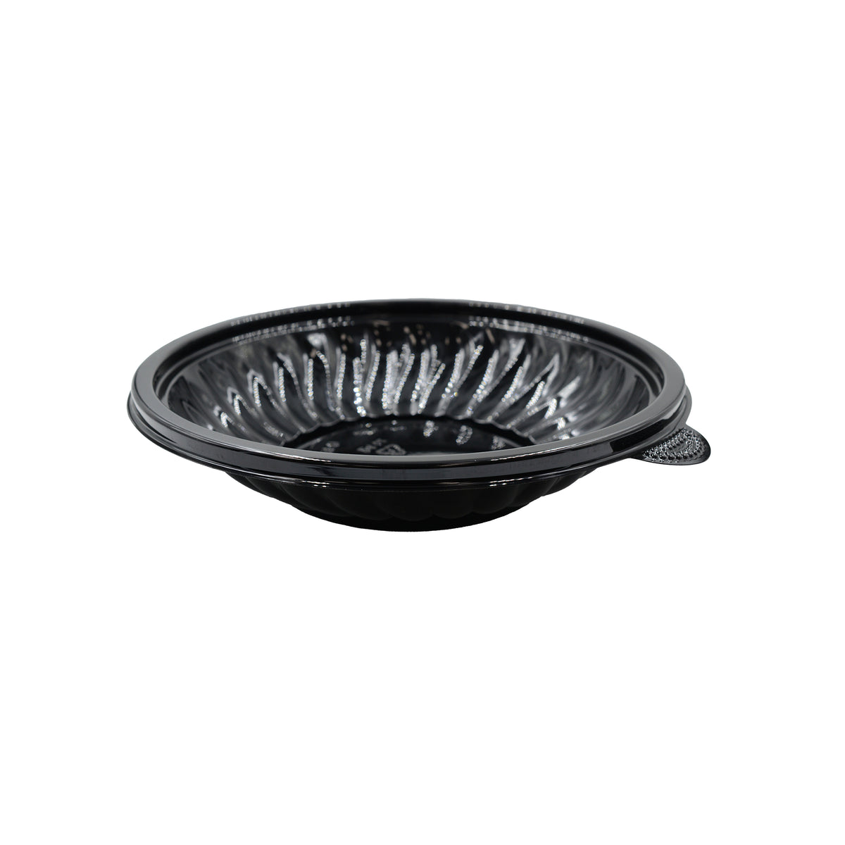 24 oz. Low Salad Bowl PET, Black (Fineline EMI-PTB249.BK)