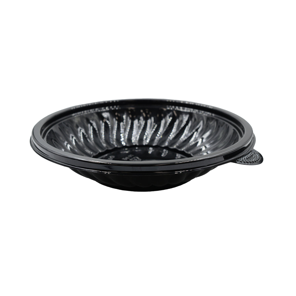 32 oz. Low Salad Bowl PET, Black — Case of 50 (Item EMI-PTB329.BK)