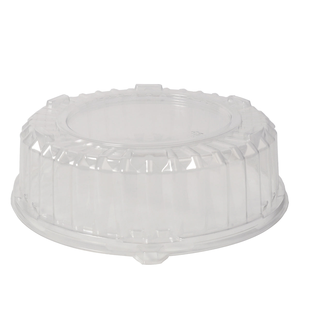 12" Dome Lid w/ Nesting Ring, Pete, Clear — Case of 50 (Item DD12.L)