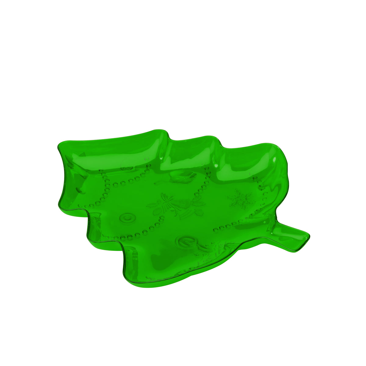 Christmas Tree Platter, Green — Case of 24 (Item CTR710.GRN)