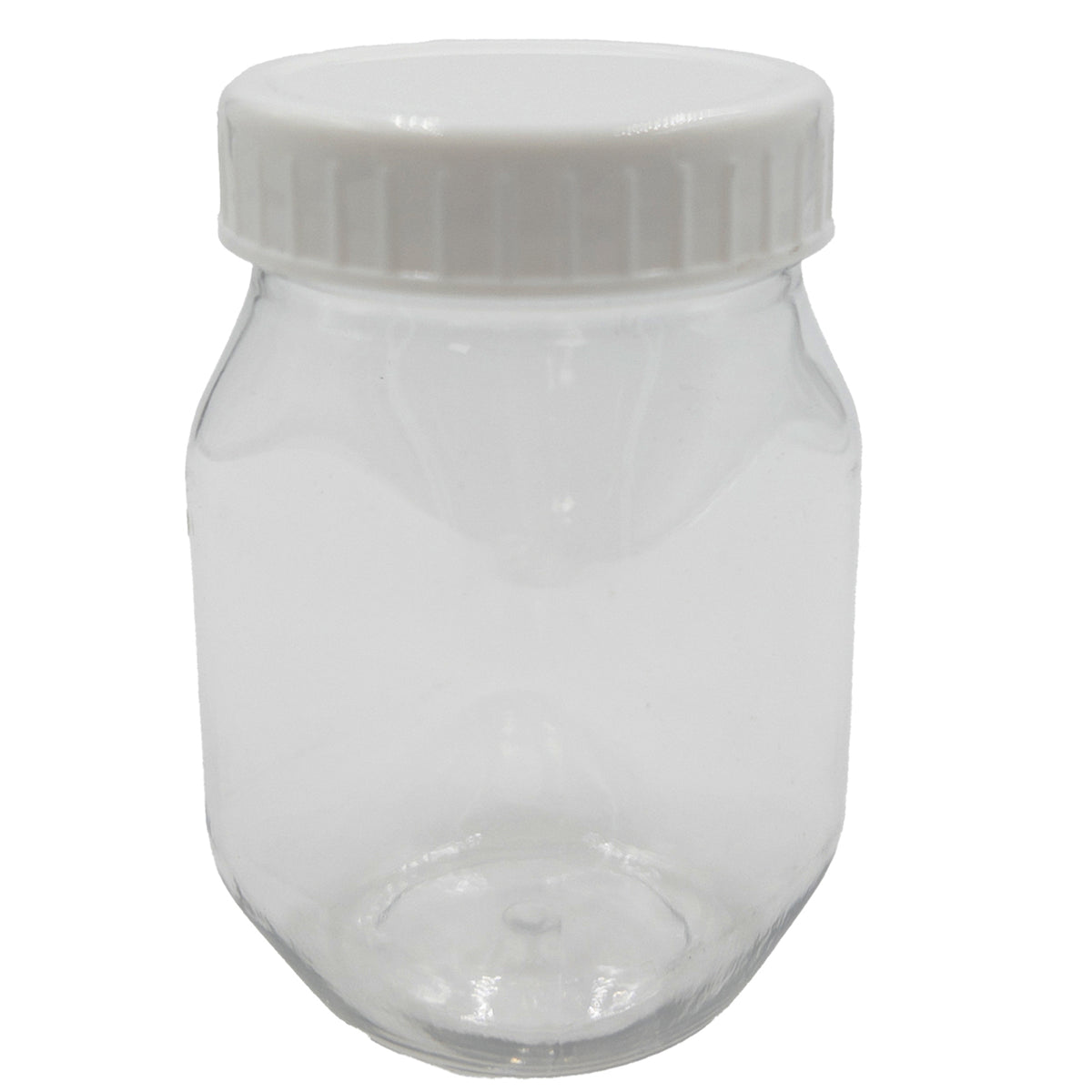 4 oz. Mason Jar w/ Lid, Clear/White — Case of 120 (Item 6420-CL)