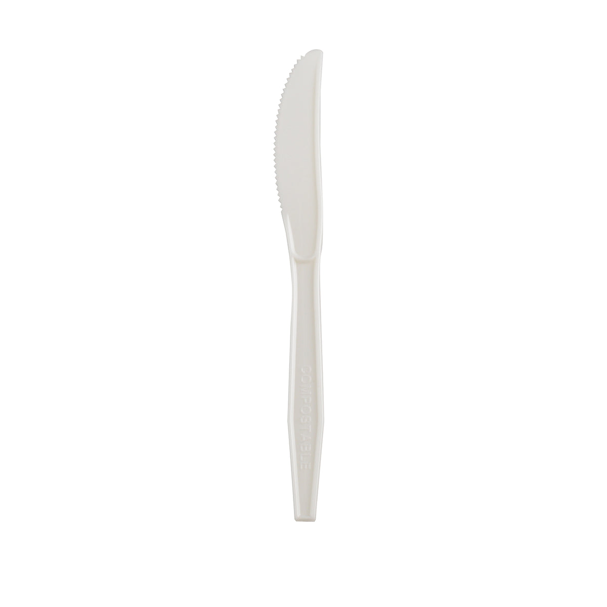 7" Knife CPLA, White — Case of 1000 (Item 42CBUK.WH)