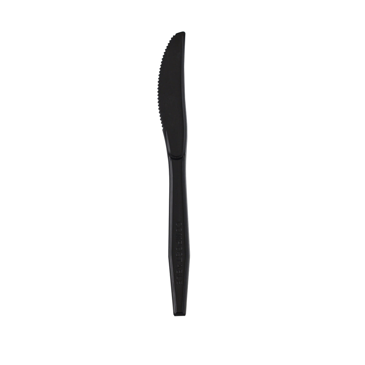 7" Knife CPLA, Black — Case of 1000 (Item 42CBUK.BK)