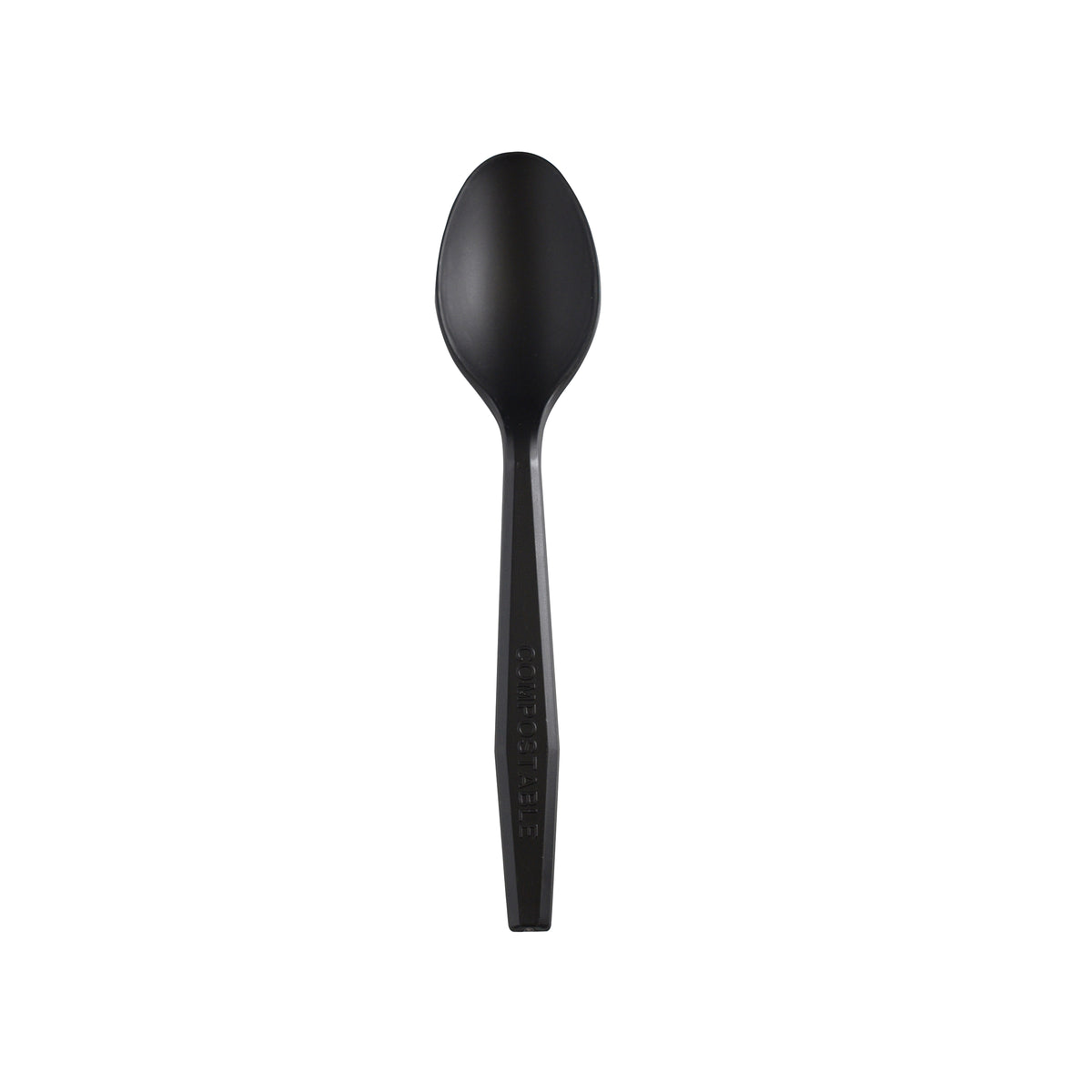 6.2" Spoon CPLA, Black — Case of 1000 (Item 42CBUS.BK)