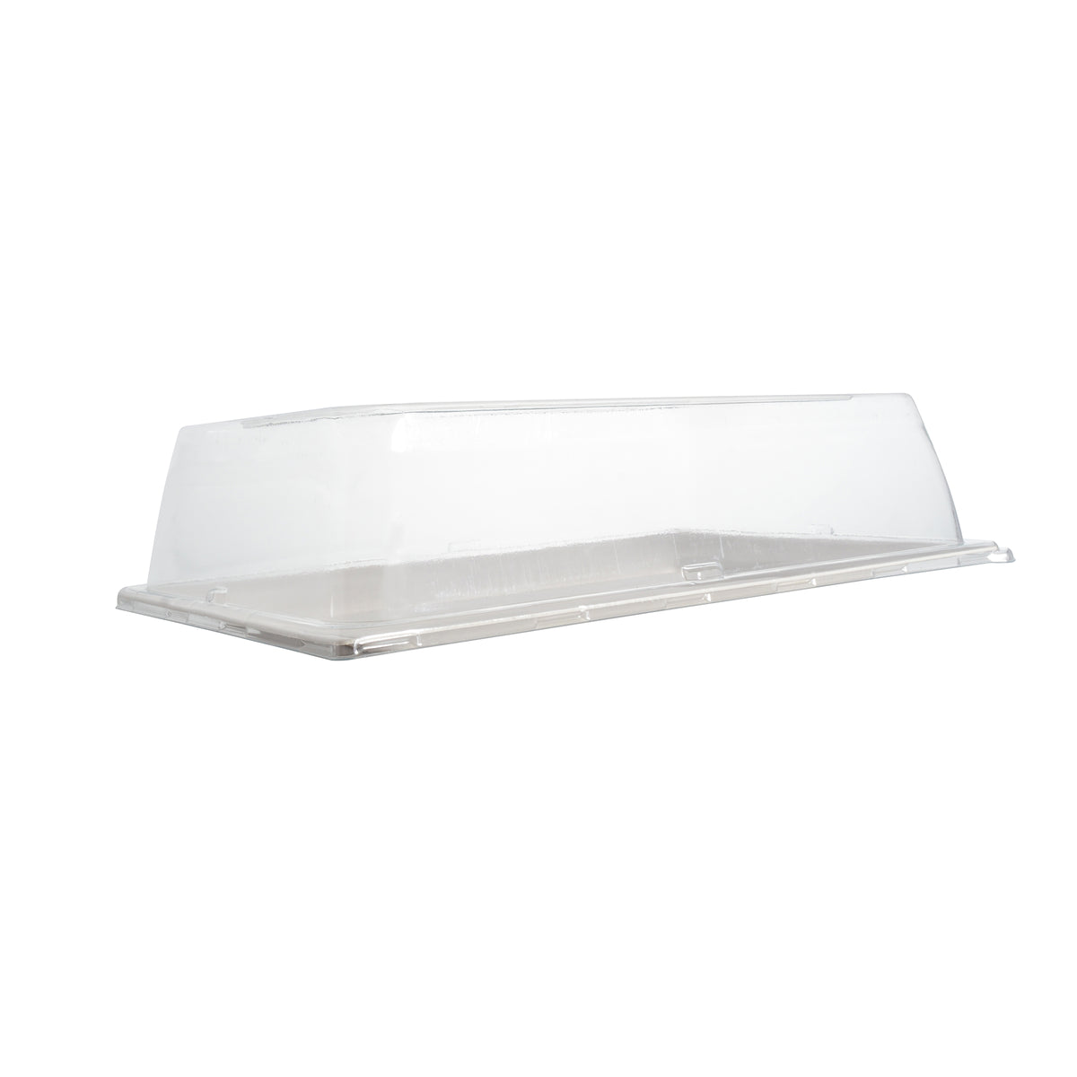 12"X 7" - Dome Lid w/ Vent for Rectangular Plate, Clear — Case of 120 (Item 42RCL127)