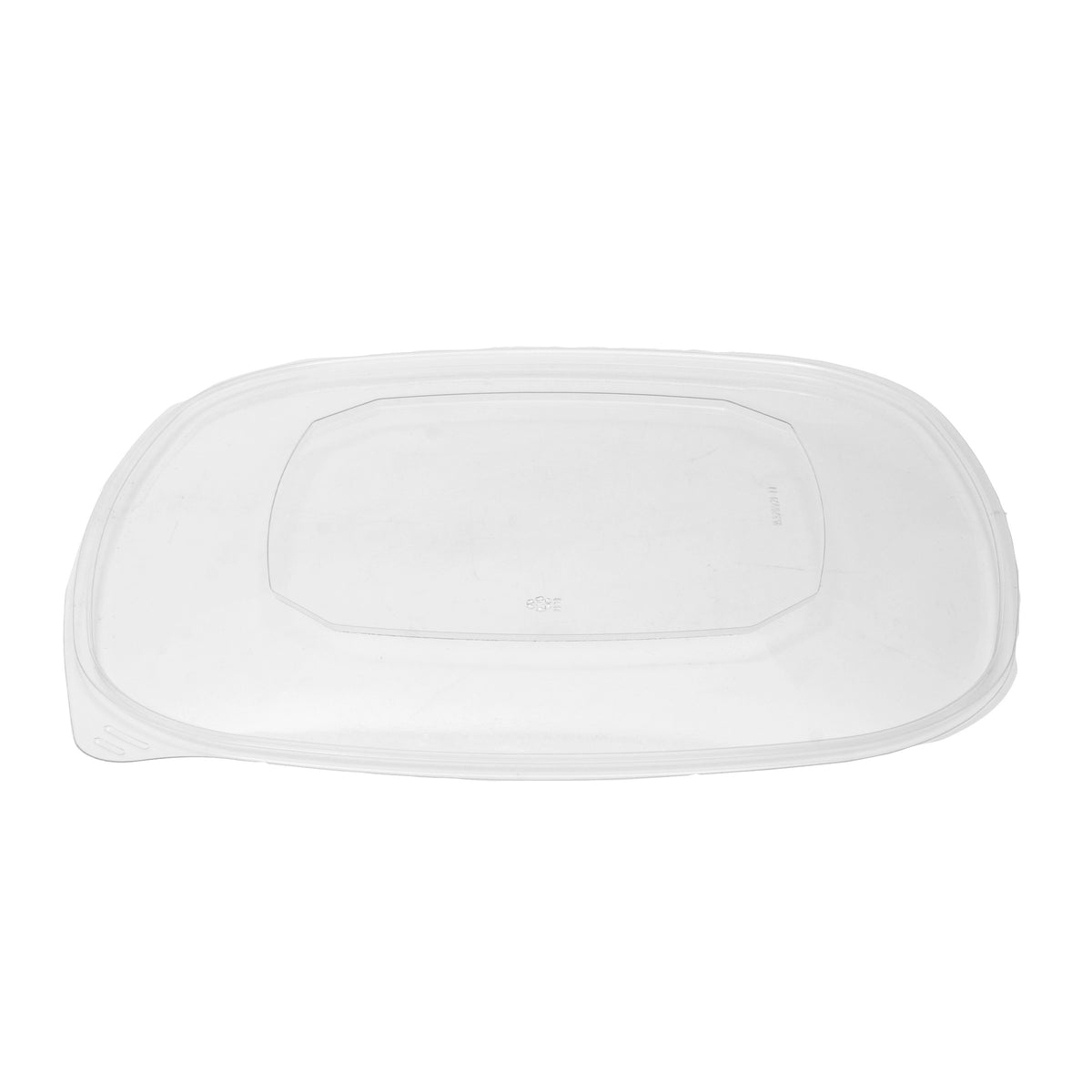 Flat Lid for Ex. Large 320 oz. Square Bowl PET, Clear — Case of 50 (Item 15320V2L.FL)