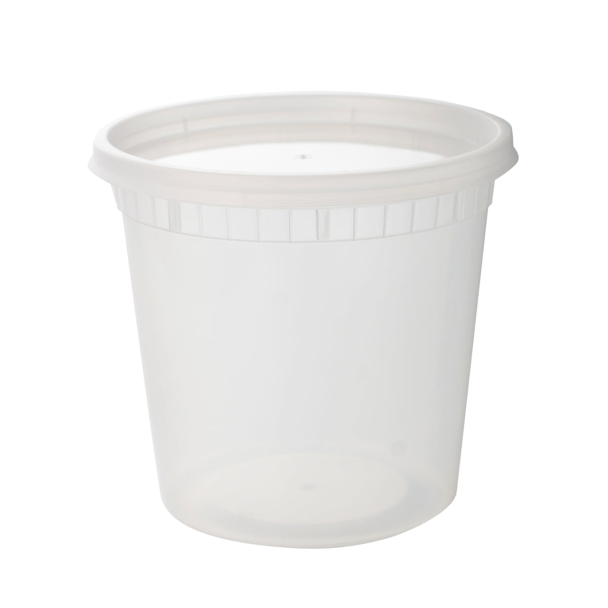 24 oz. Deli Container w/ Lid, PP & LDPE, Clear (Item 17CPDLC24)