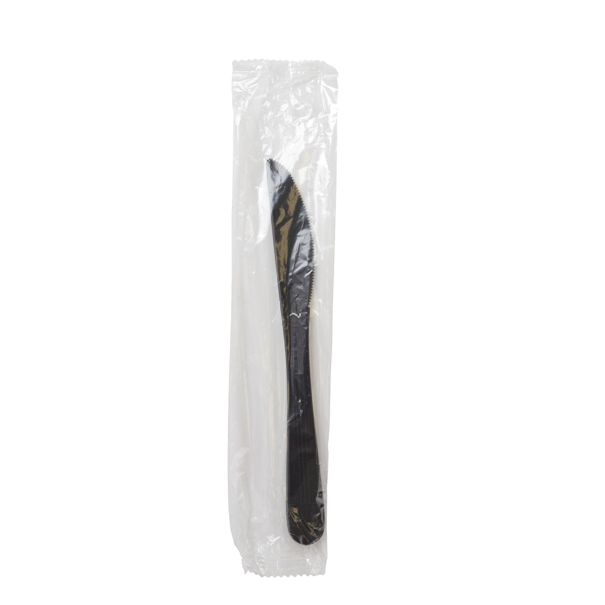 7" KNIFE INDIVIDUALLY WRAPPED, PP BLACK, WHITE