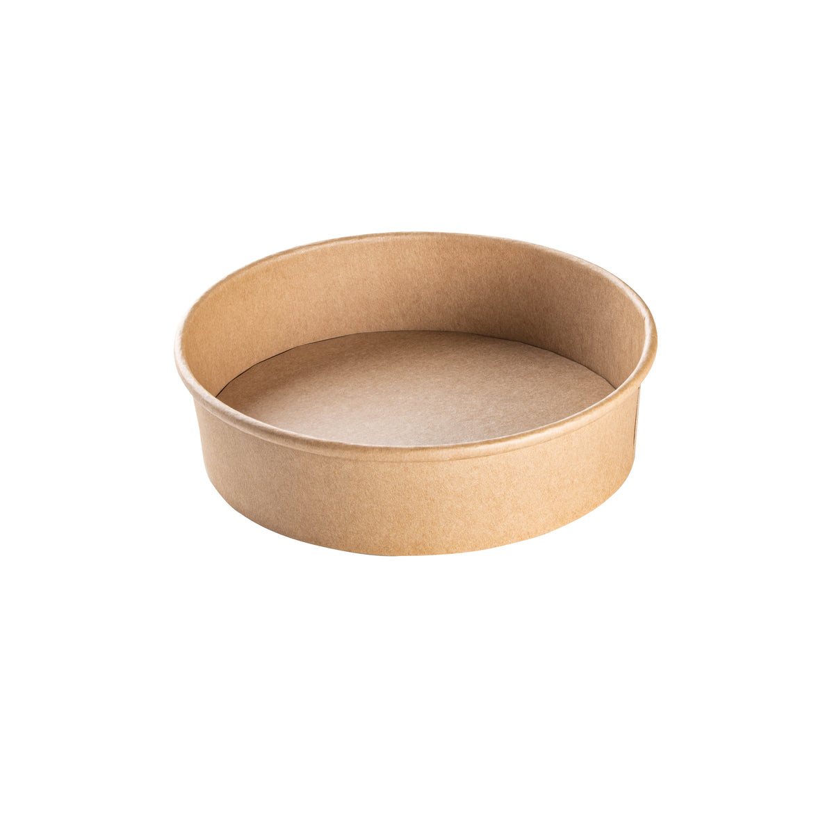 7.4" 32 oz. Low Profile Round Bowl, Kraft — Case of 300 (Item 46LPRB32.KR)