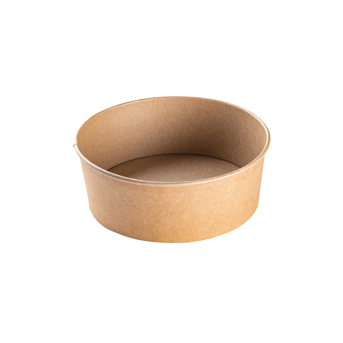 7.4" 38 oz. Low Profile Round Bowl, Kraft — Case of 300 (Item 46LPRB38.KR)
