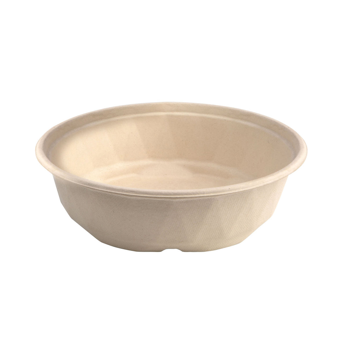 9.7" 84 oz. Round Bowl - PFAS Free, Tan — Case of 300 (Item 43RB84)