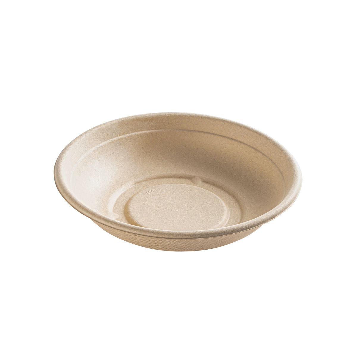 8" 24 oz. Round Bowl - PFAS Free, Tan — Case of 300 (Item 43RB24)