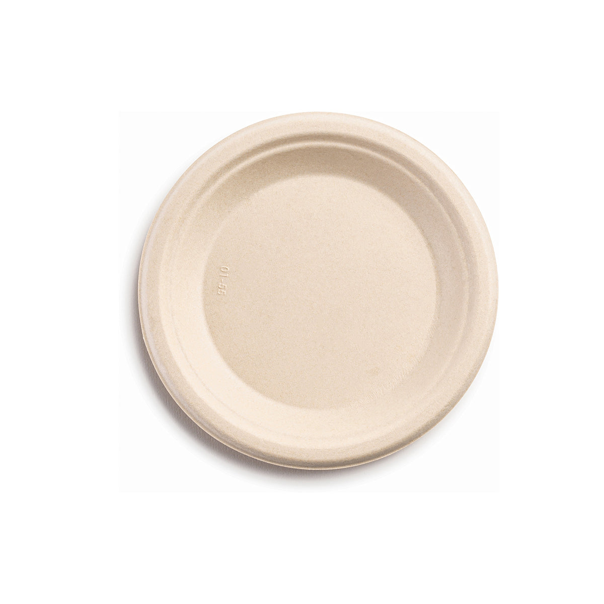 6" Round Plate - PFAS Free, Tan — Case of 1000 (Item 43RP06)