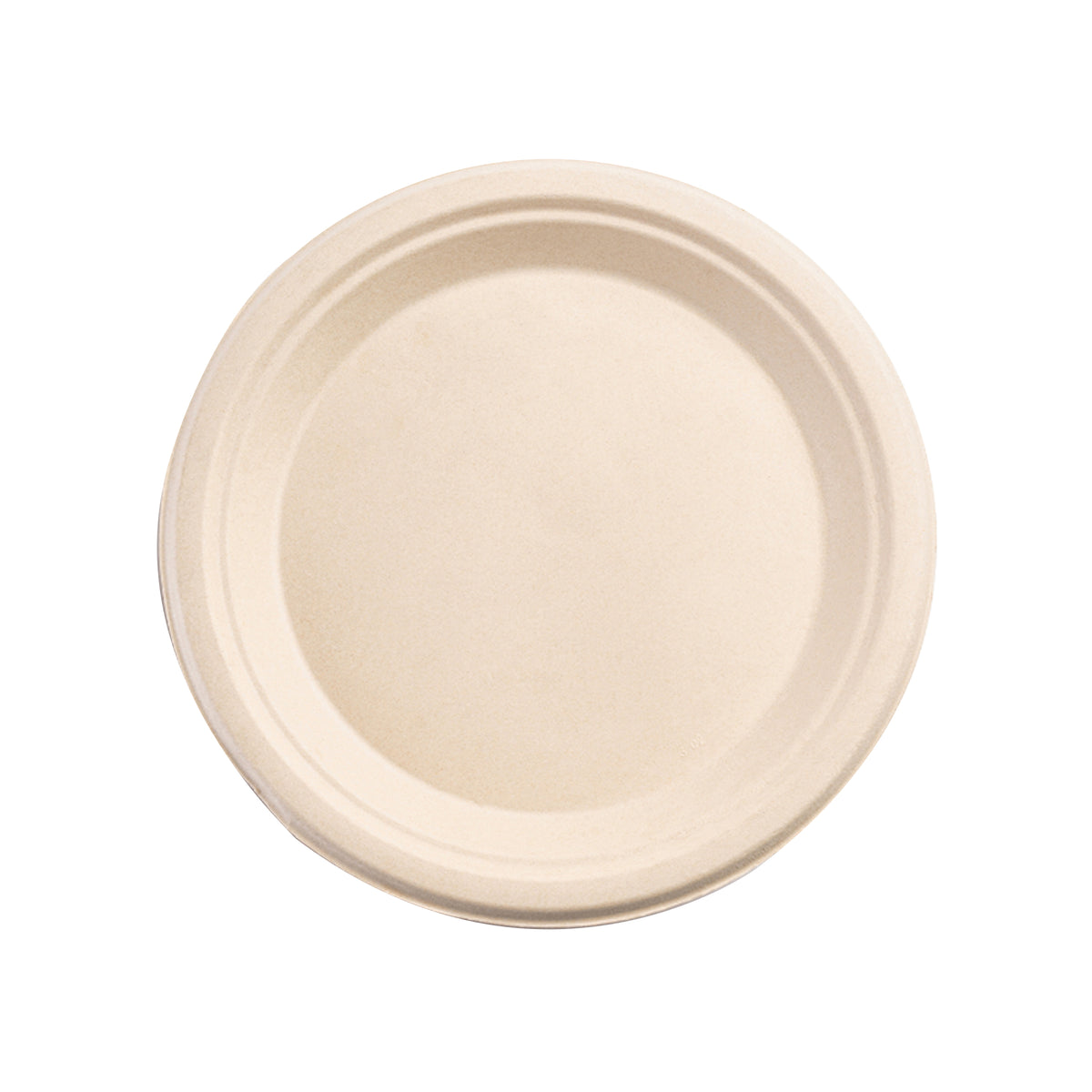 7" Round Plate - PFAS Free, Tan — Case of 1000 (Item 43RP07)