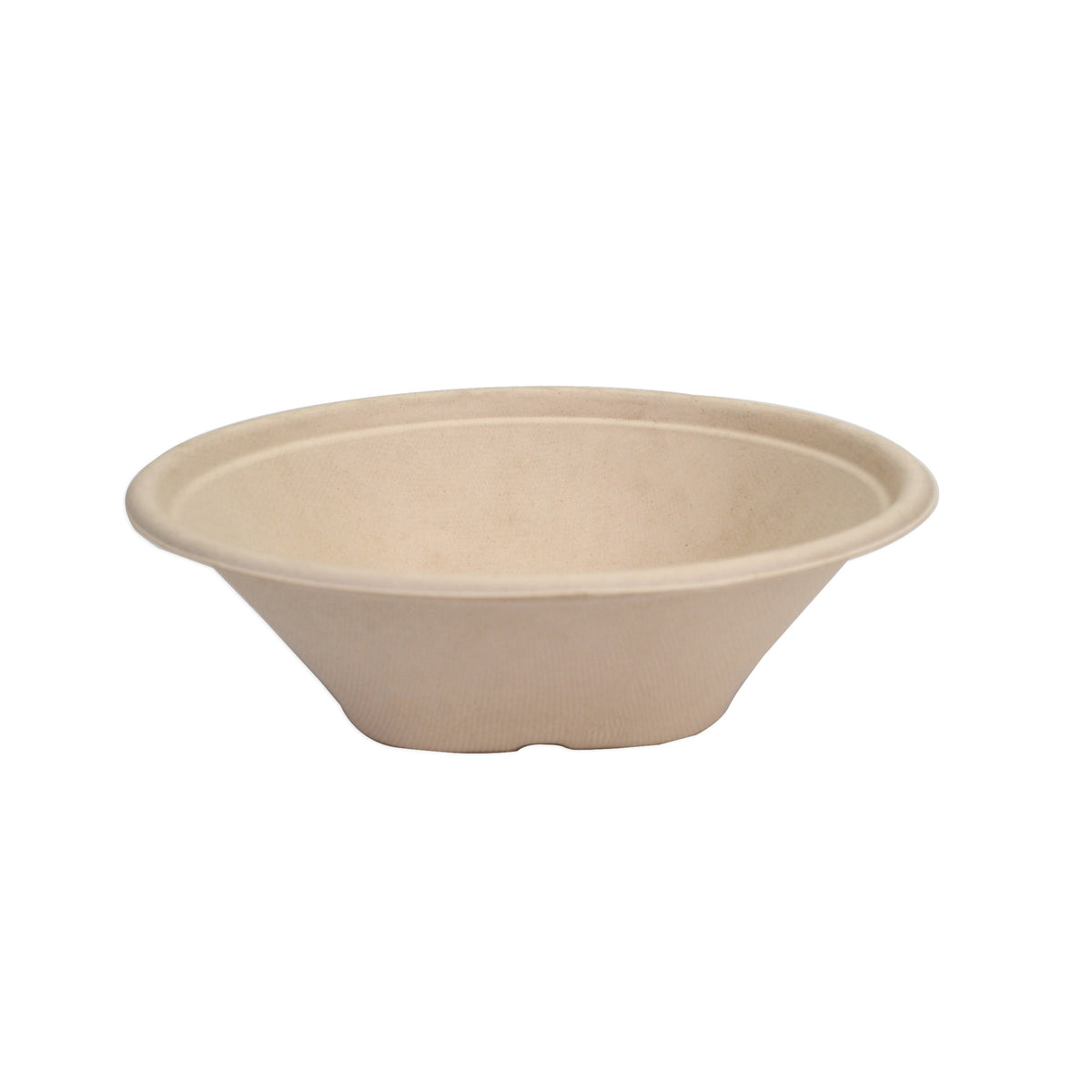7.75" 32 oz. Round Bowl SQ Bottom - PFAS Free, Tan — Case of 300 (Item 43RSB32)