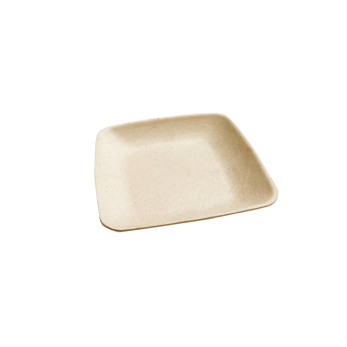 2.5" Mini Square Dish - PFAS Free, Tan — Case of 500 (Item 43MSQR)