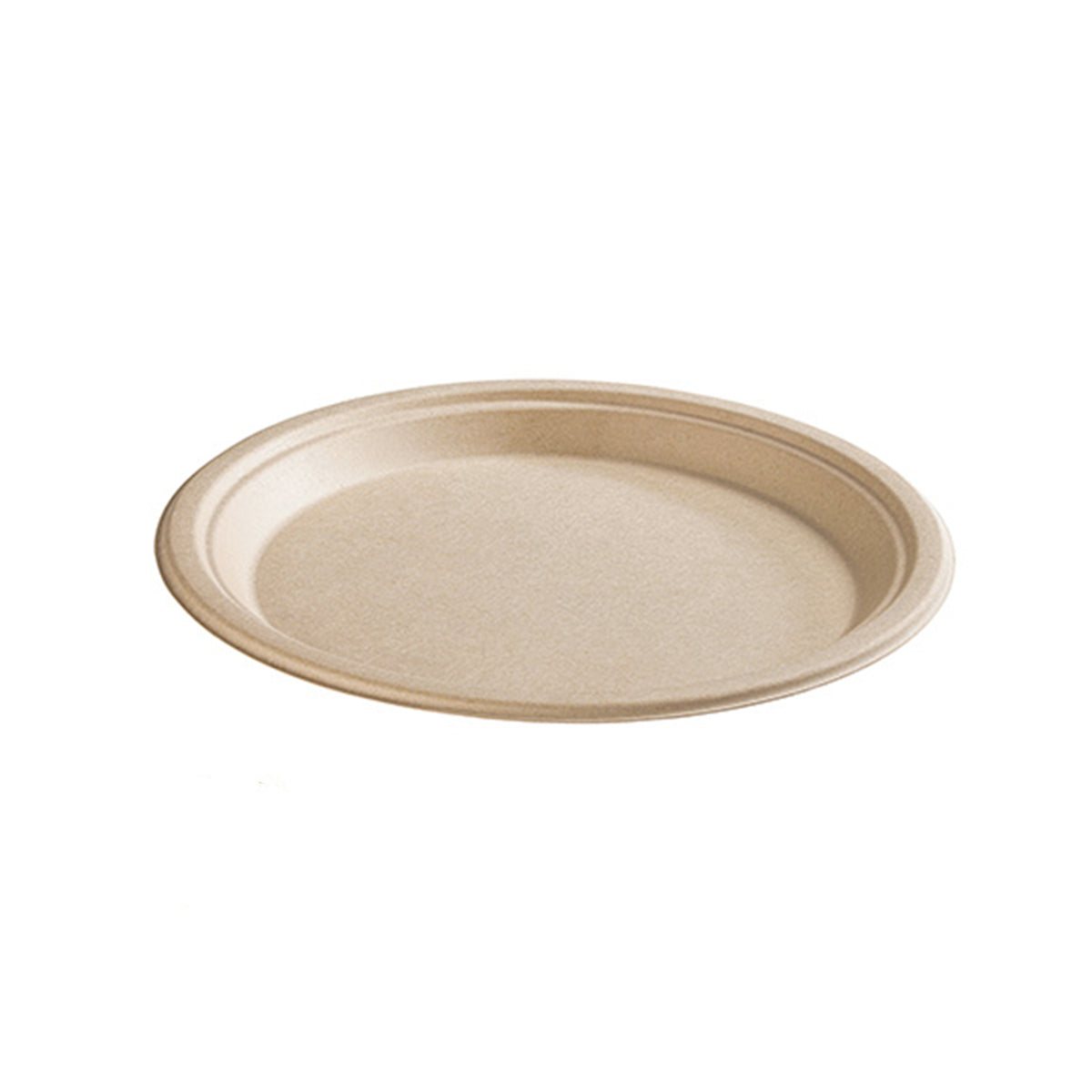 10.25" X 7.75" Oval Plate - PFAS Free, Tan — Case of 500 (Item 43OP107)