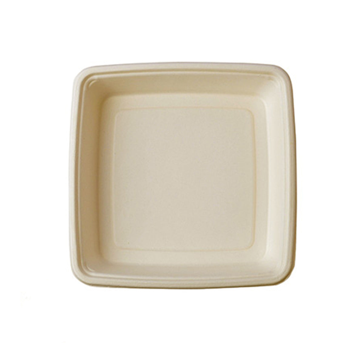 9" 50 oz. Square Tray - PFAS Free, Tan — Case of 2 (Item 43ST9)
