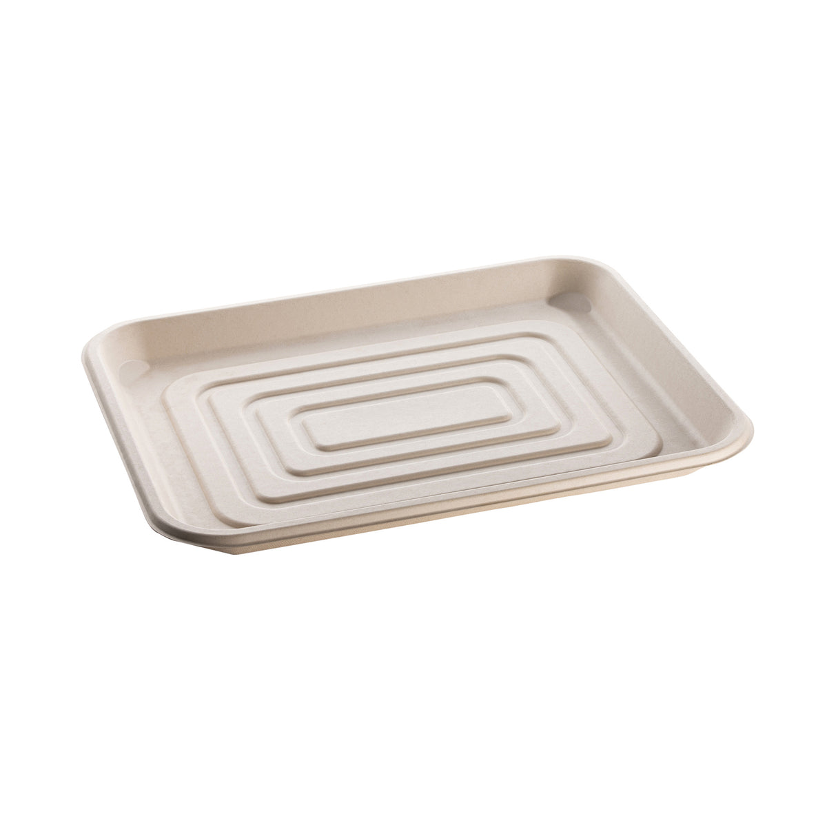 14" X 18" Rectangular Tray - PFAS Free, Tan — Case of 100 (Item 43RCT1418)