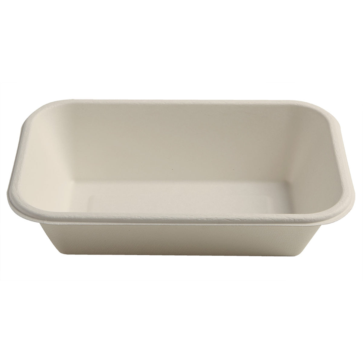 8.5" X 5.5" 32 oz. Rectangular Bowl - PFAS Free, Tan — Case of 300 (Item 43RCB32)