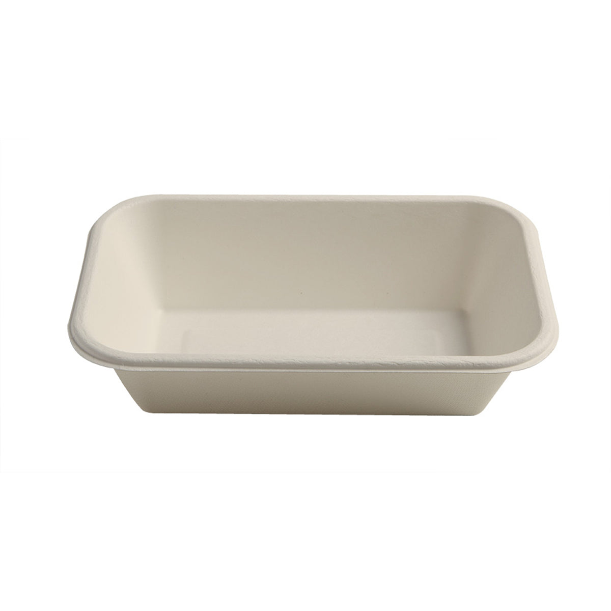 8.5" X 5.5" 24 oz. Rectangular Bowl - PFAS Free, Tan — Case of 300 (Item 43RCB24)