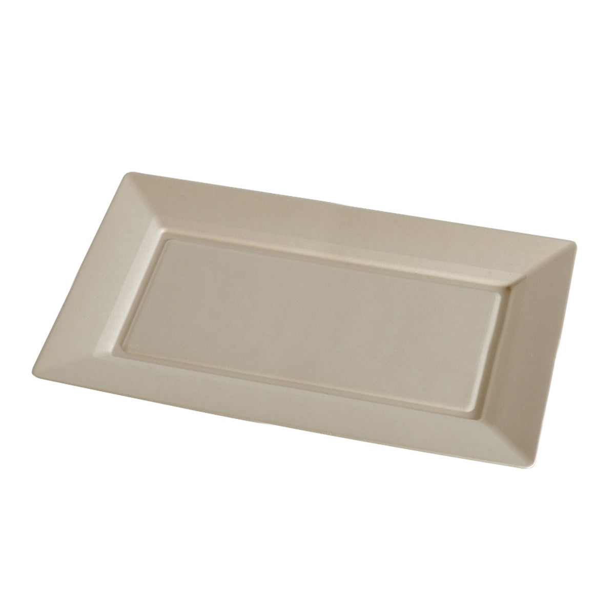 13" X 8" - Rectangular Plate - PFAS Free, Tan — Case of 150 (Item 43RCP138)