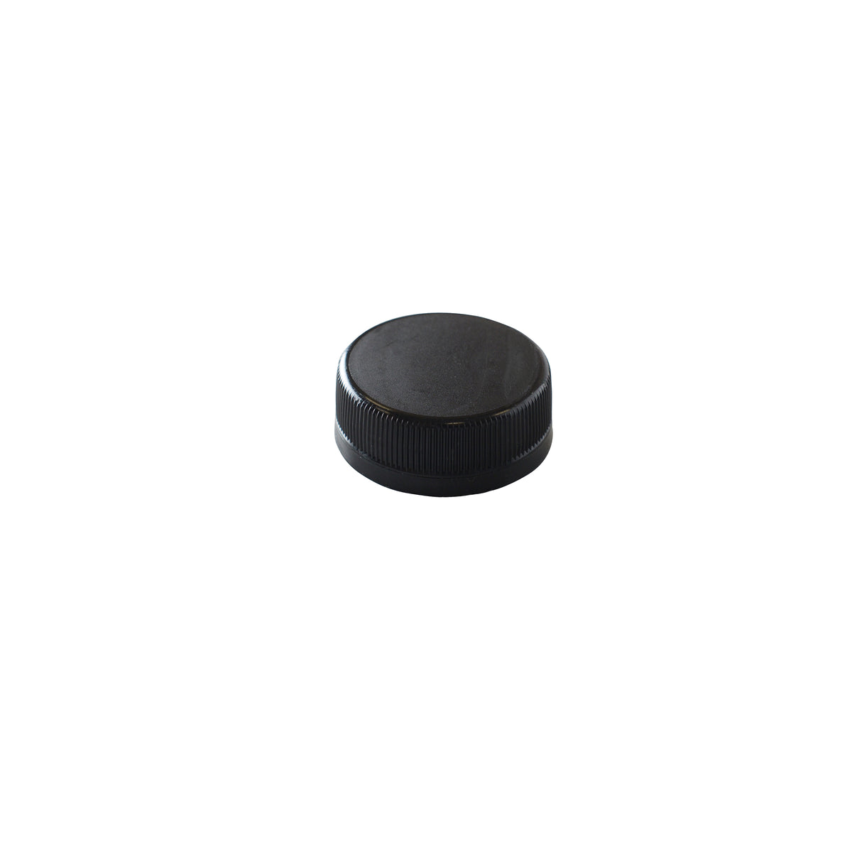Black Tamper-Evident Cap for Juice Bottles, Black — Case of 500 (Item 3238BC.BK)