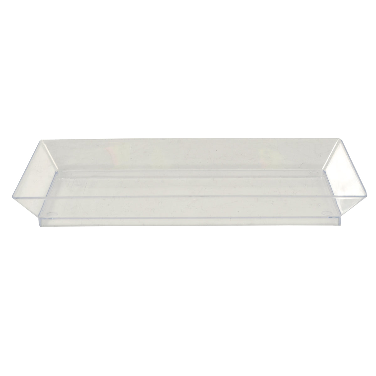 5.125" X 2.5" Tiny Rectangular Tray, Clear — Case of 200 (Item 6213-CL)