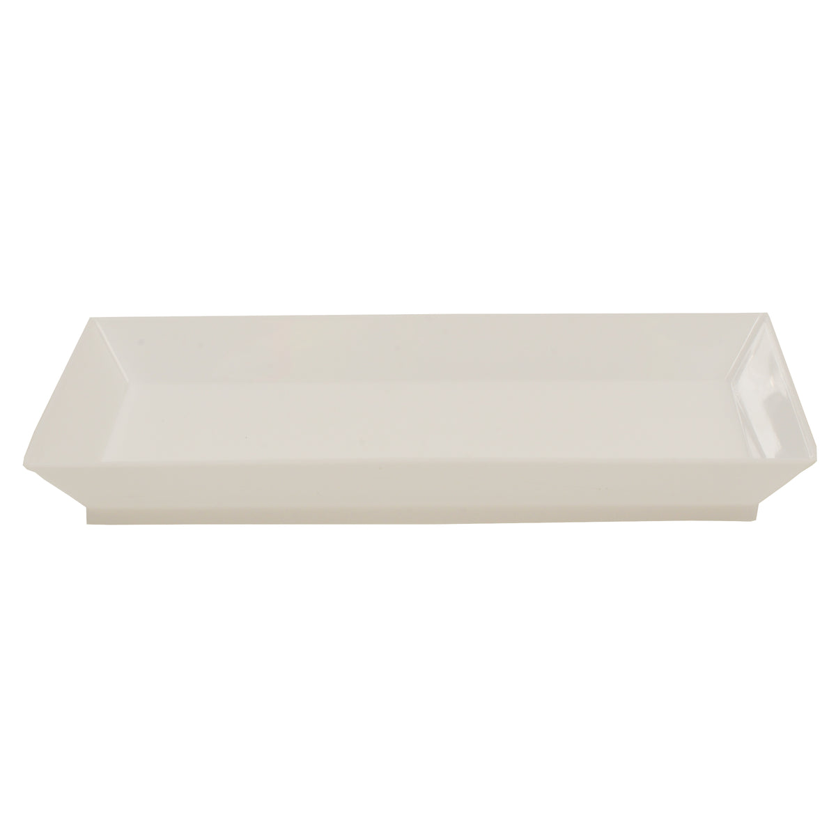5.125" X 2.5" Tiny Rectangular Tray, White — Case of 200 (Item 6213-WH)