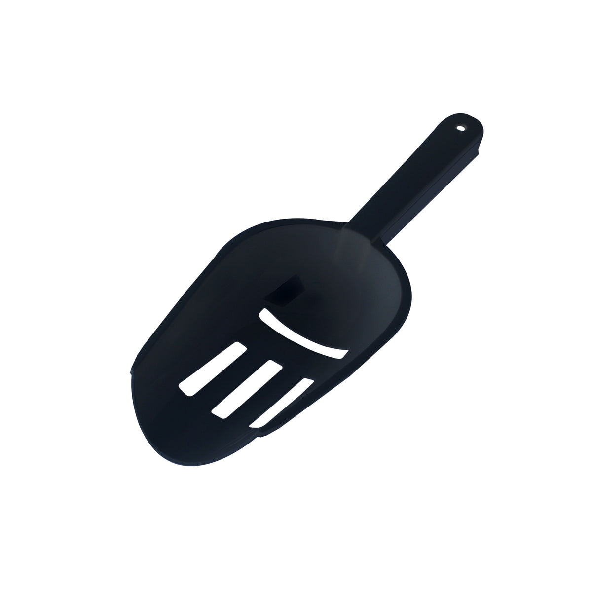 8.75" Slotted Ice Scoop, Black — Case of 48 (Item 3324-BK)