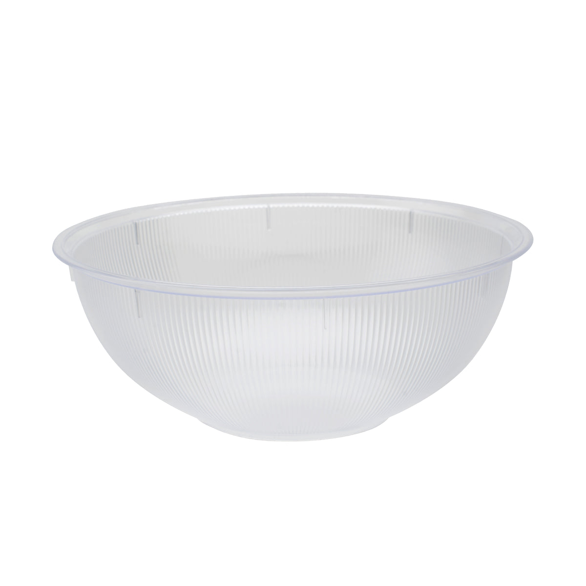 12" - 128 oz. Bowl - w/ Ribs, Clear — Case of 24 (Item B12120.CL)