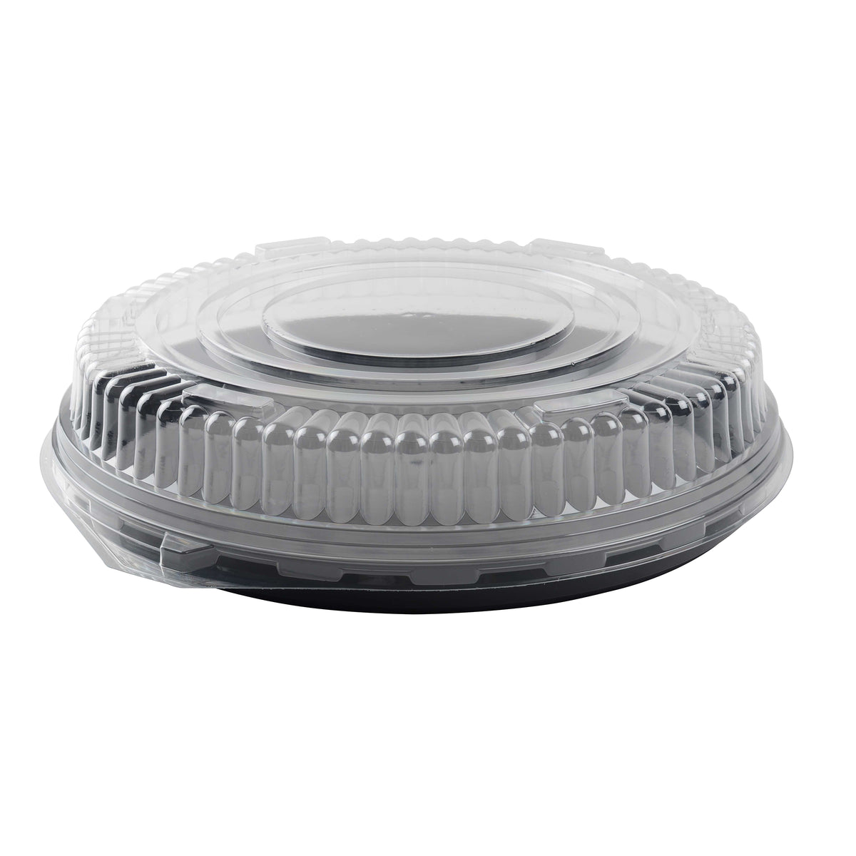 16" Low Dome Lid w/ Nesting Ring, Pete, Clear — Case of 50 (Item DDLS316.L)