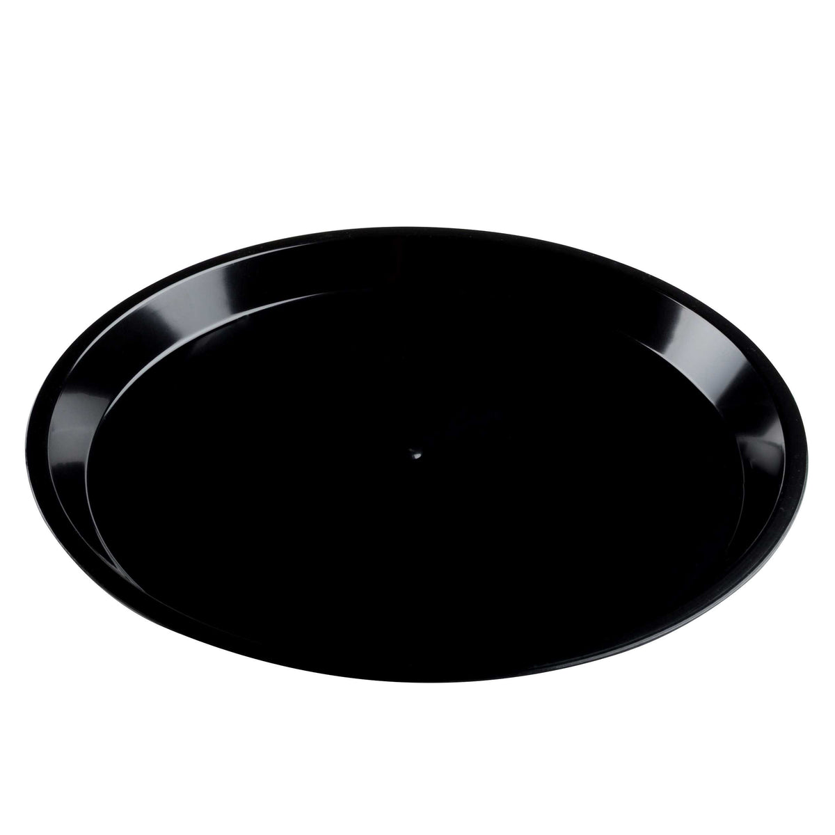 12" Angled High Rim Platter, Black (Fineline HR0012.BK)