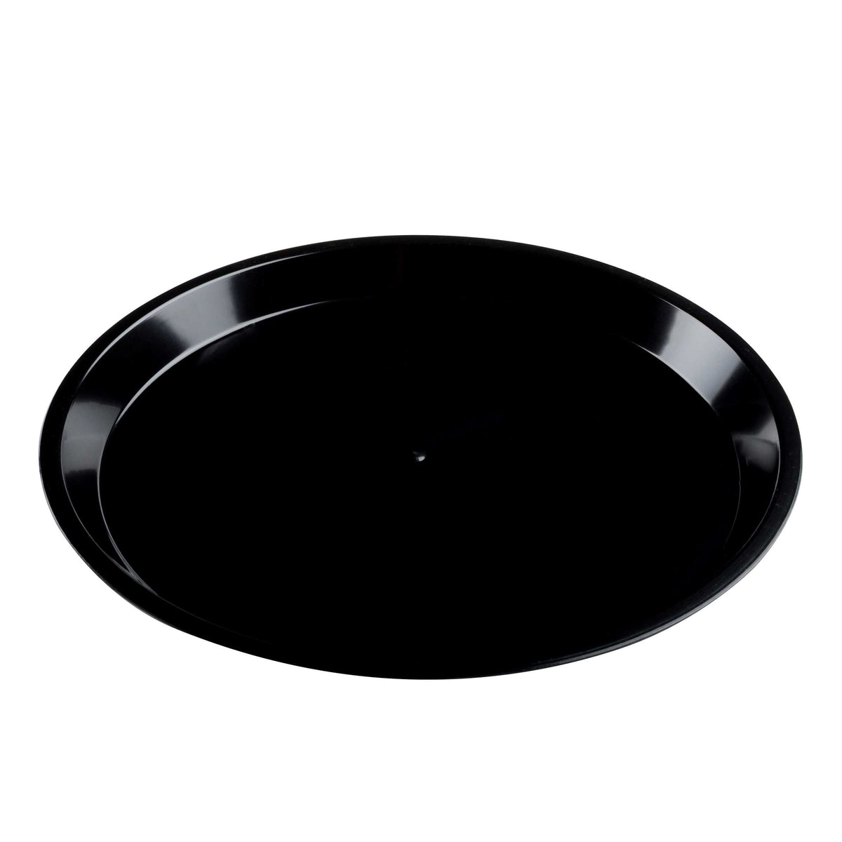 16" Angled High Rim Platter, Black — Case of 25 (Item HR0016.BK)