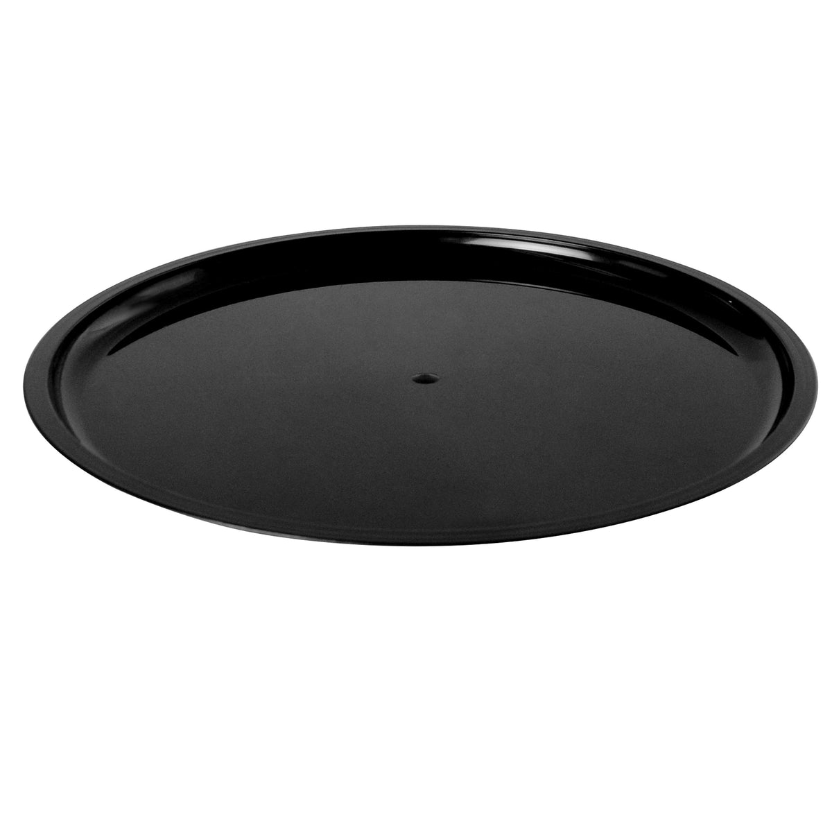 10.25" Heavy Round Platter, Black (Fineline P10000.BK)