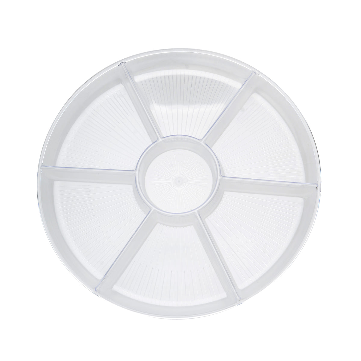 16" - 7 Low Compartment Tray, Clear — Case of 12 (Item D16777.CL)