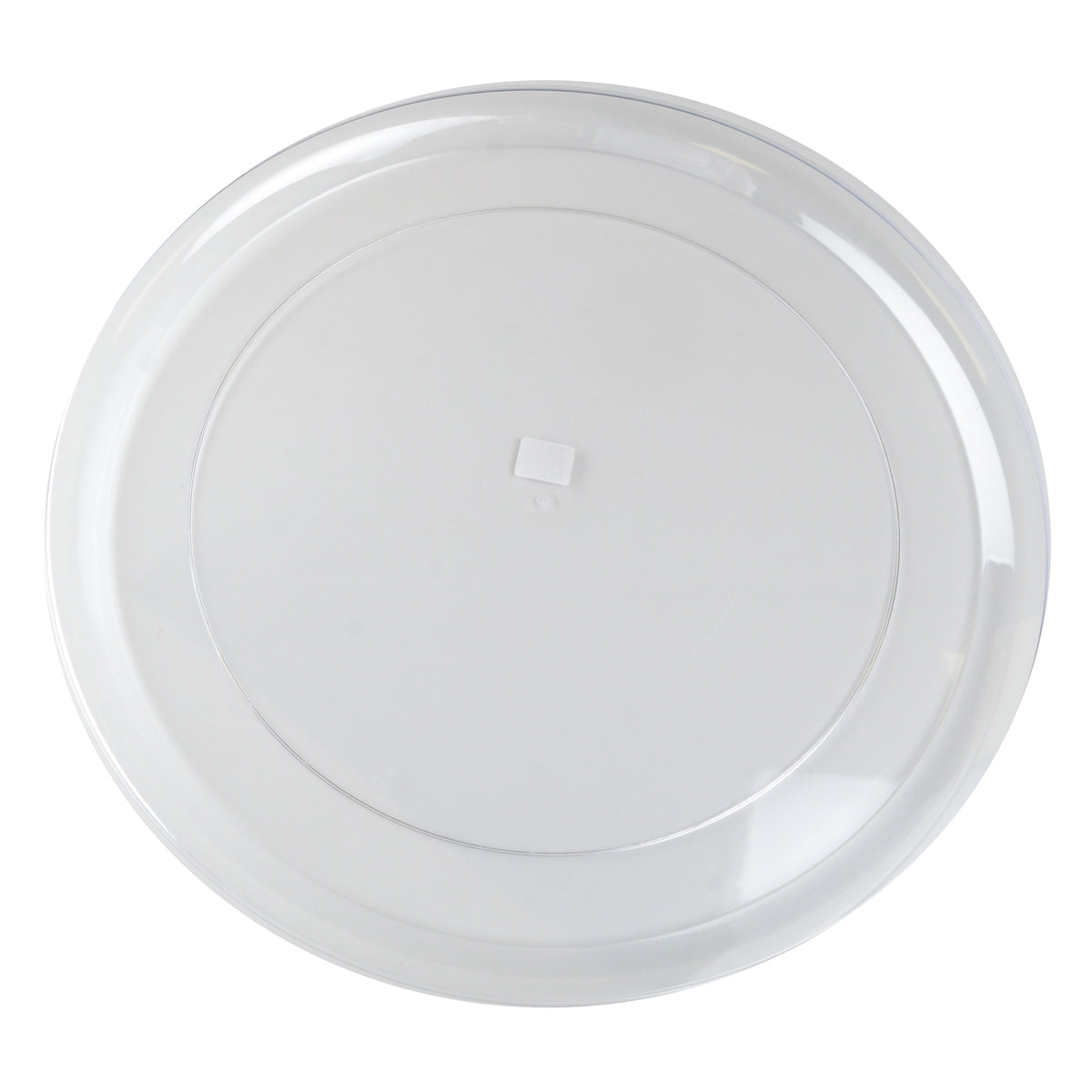 22" Heavy Round Platter, Clear — Case of 12 (Item P22000.CL)