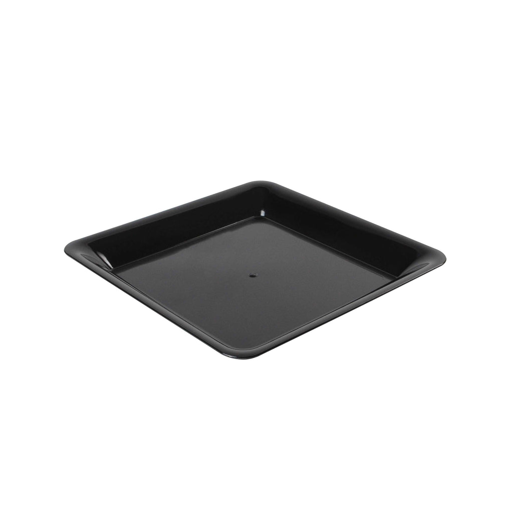 10" X 10" Square Platter, Black — Case of 25 (Item SQ4010.BK)