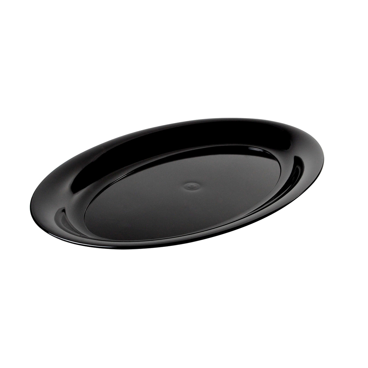 16" X 11" Oval Platter, Black — Case of 25 (Item 483.BK)