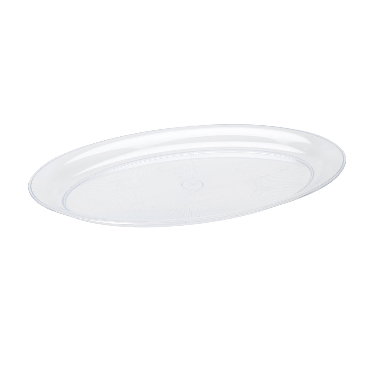 21" X 14" Oval Platter, Clear — Case of 20 (Item 484.CL)