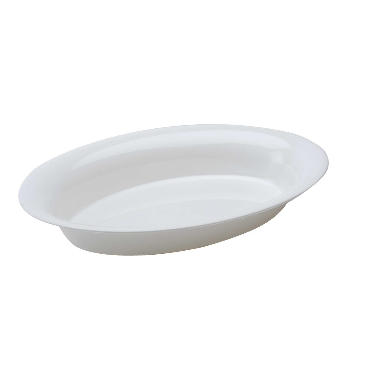 16" X 11" - 128 oz. Oval Bowl, White — Case of 25 (Item OVB09128.WH)
