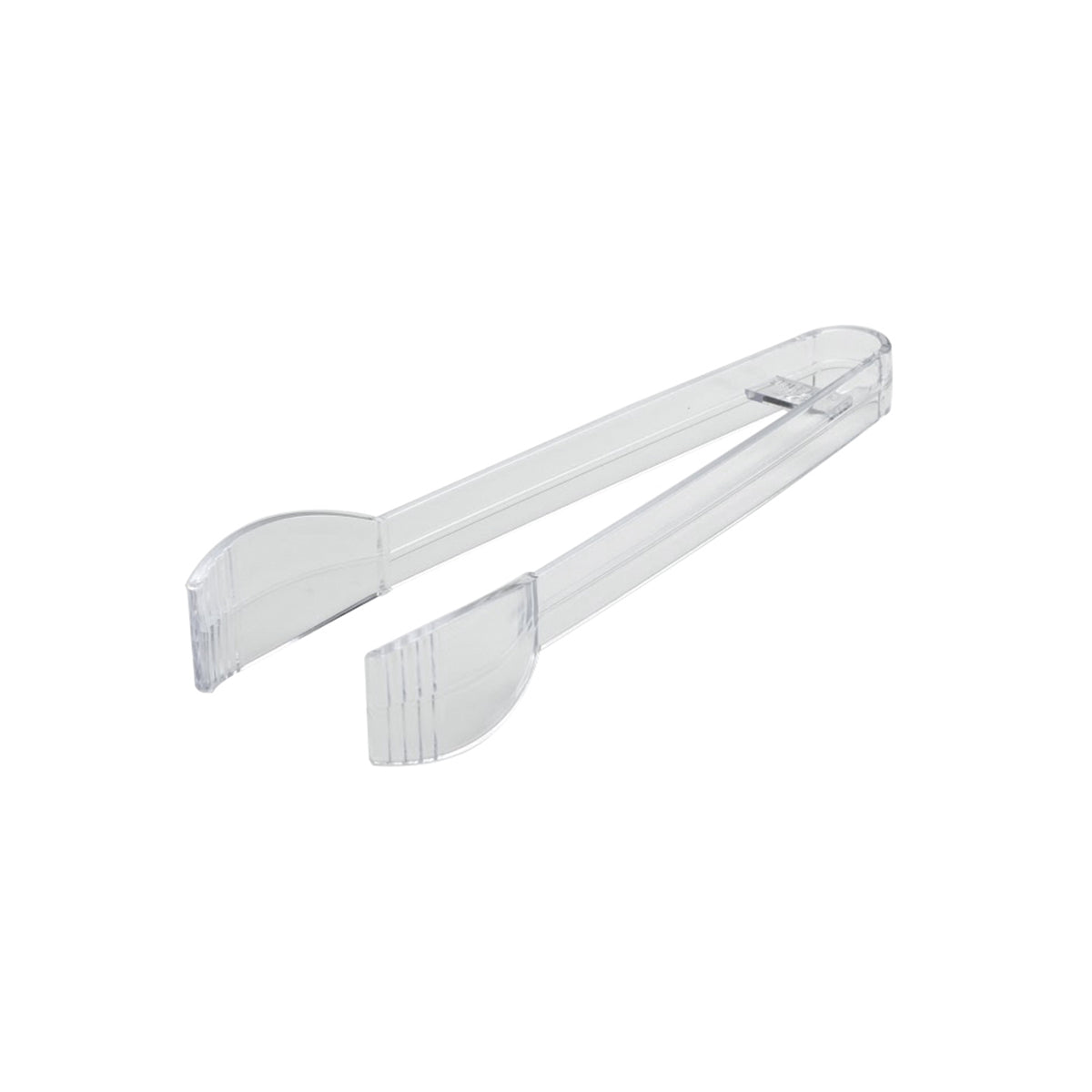 7" Serving Tong, Clear — Case of 144 (Item T9707.CL)