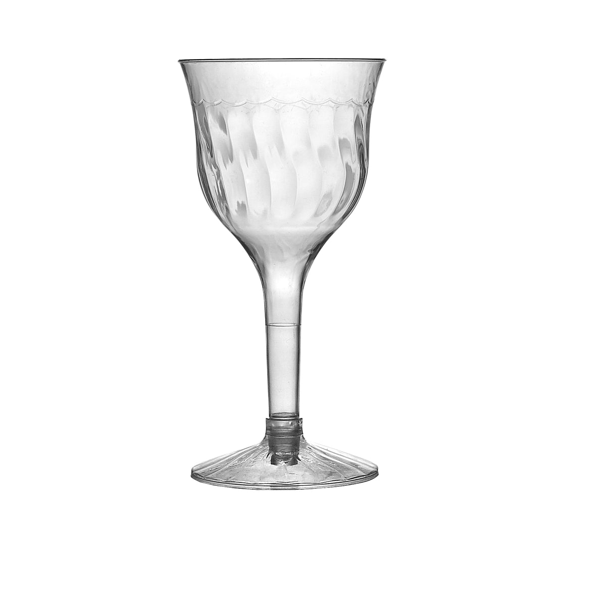 2 Piece 6 oz. Wine Goblet, Clear — Case of 120 (Item 2207)